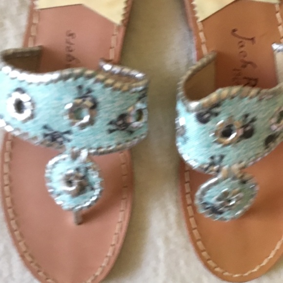 Jacks skull & crossbones Pirate sandals blue 6 - Picture 2 of 7